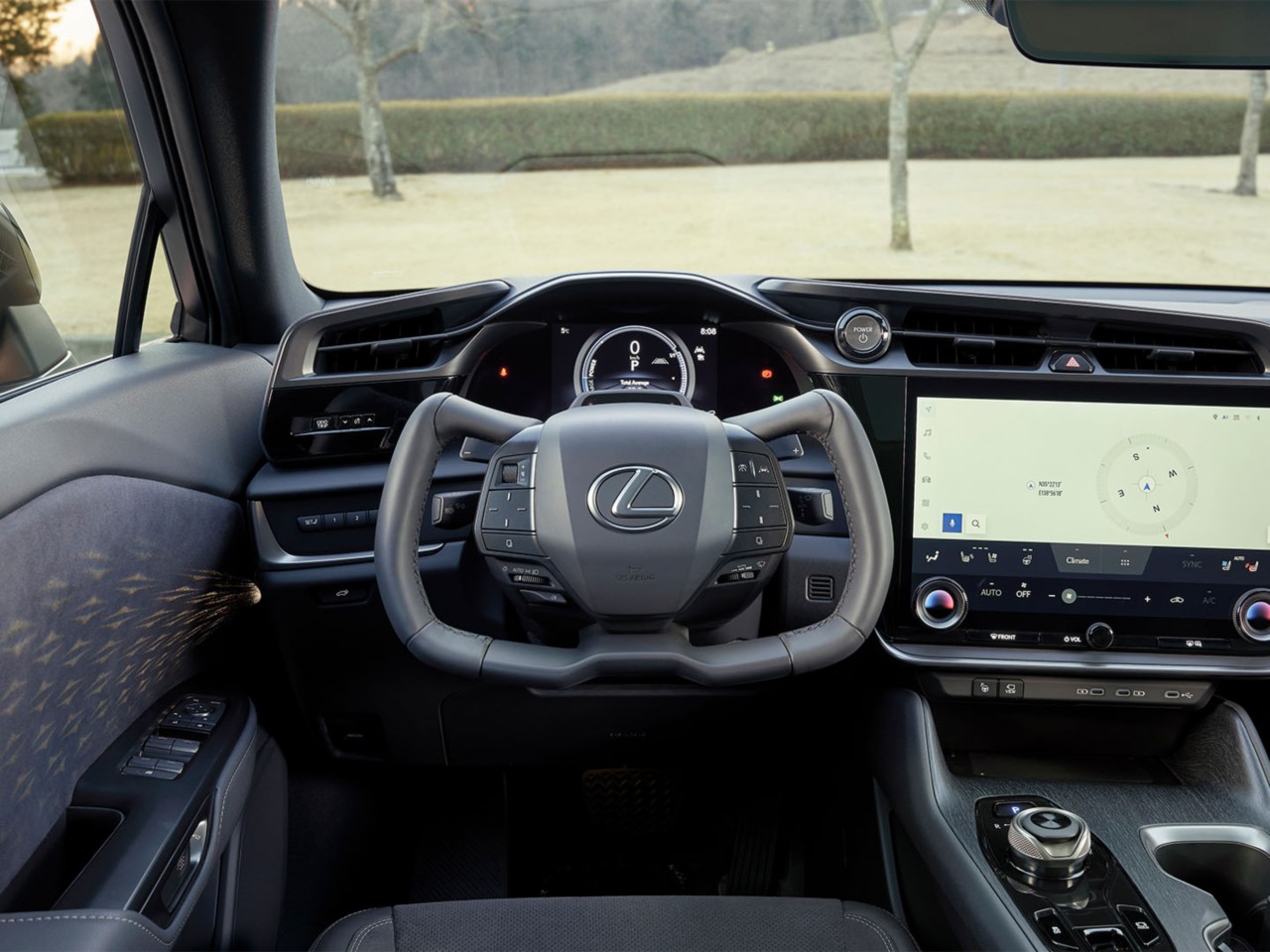 Cockpit of the Lexus RZ 450e