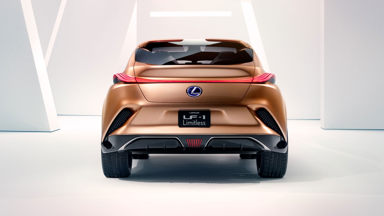 Rear view of Lexus LF-1 Limitless concept car 