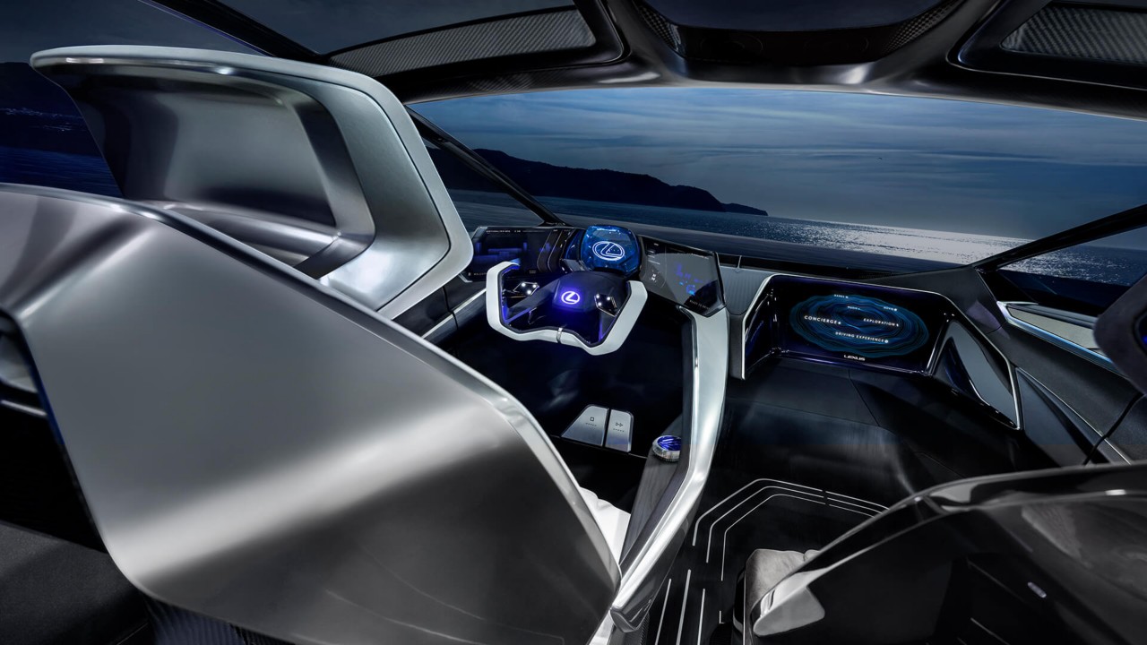 Lexus LF-30 Electrified concept car front interior 