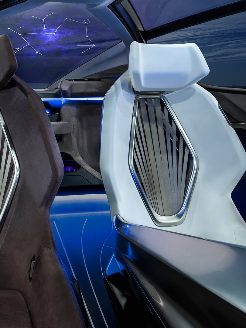 Lexus LF-30 Electrified concept car seat detailing 