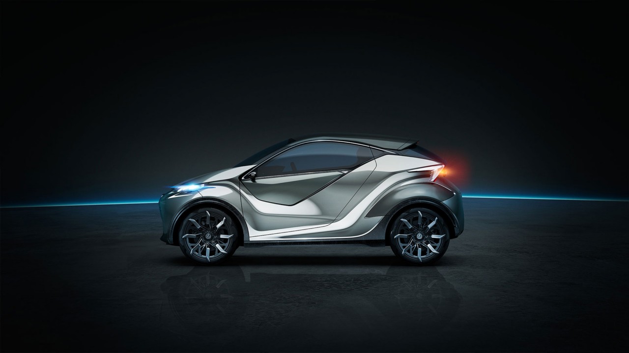 Side view of Lexus LF-SA Ultra-Compact concept car